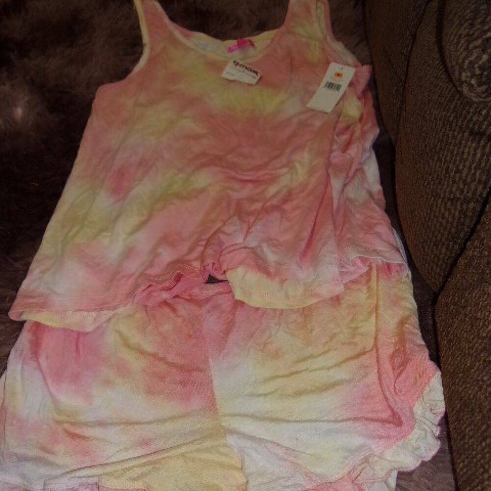 Betsey Johnson Tie Dye PJ Set Size small New